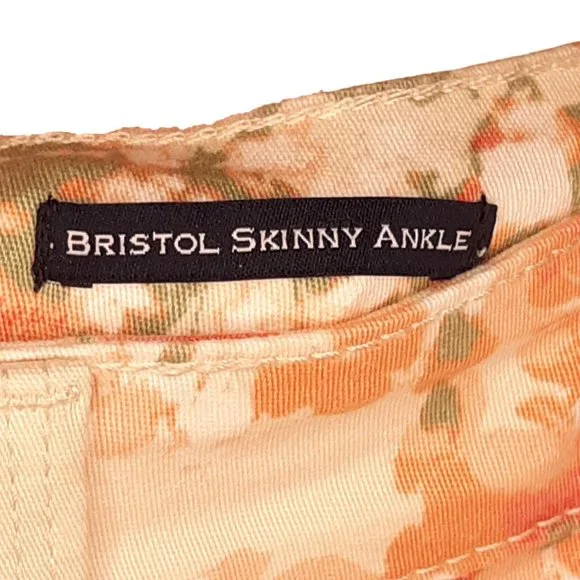 📤Slimming skinny ankle floral jeans, Bristol - Picture 5 of 11